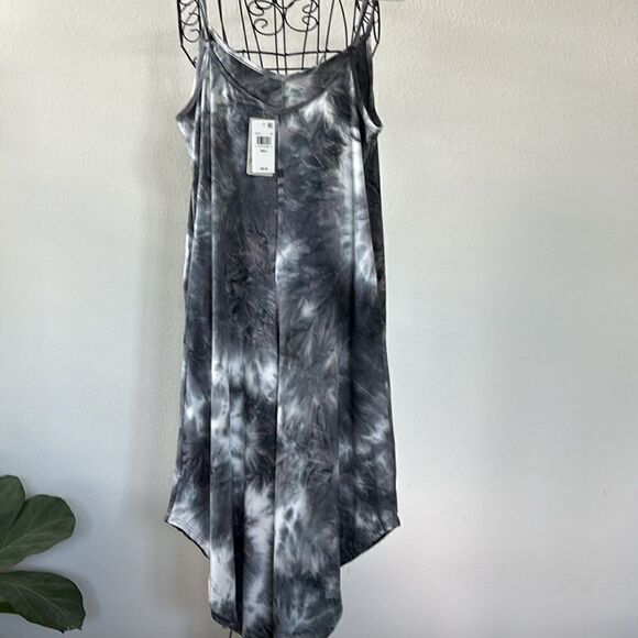 J.Valdi Tie-Dyed Print Flowy Cropped Jumpsuit Cover-Up - Picture 5 of 9